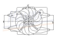 Fan, radiator 85107 Nissens