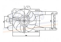 Fan, radiator 85117 Nissens