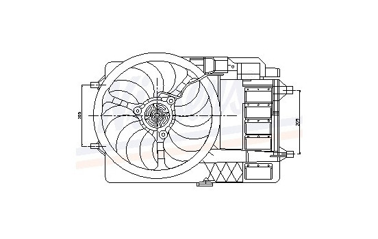 Fan, radiator 85125 Nissens, Image 11
