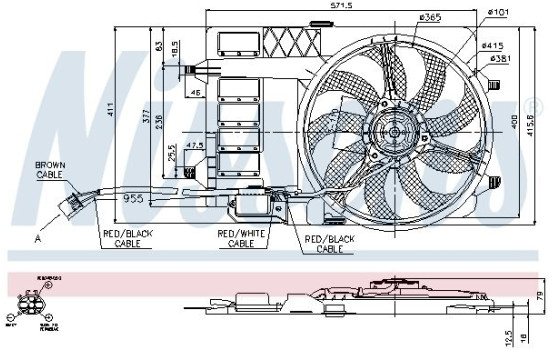 Fan, radiator 85125 Nissens, Image 10