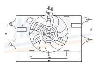 Fan, radiator 85128 Nissens