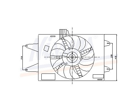 Fan, radiator 85129 Nissens