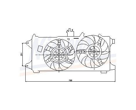 Fan, radiator 85130 Nissens, Image 6