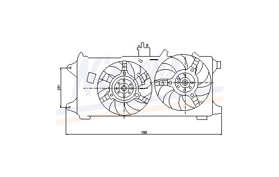 Fan, radiator 85130 Nissens, Image 6