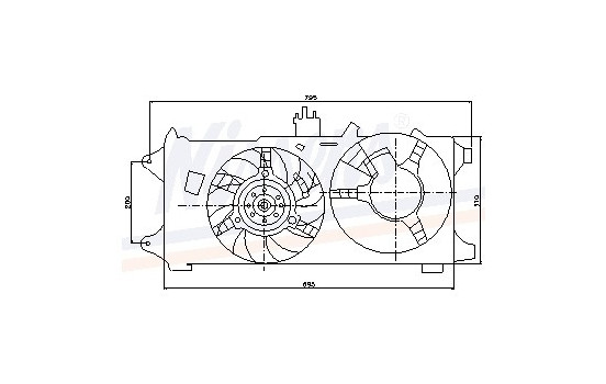 Fan, radiator 85131 Nissens, Image 7