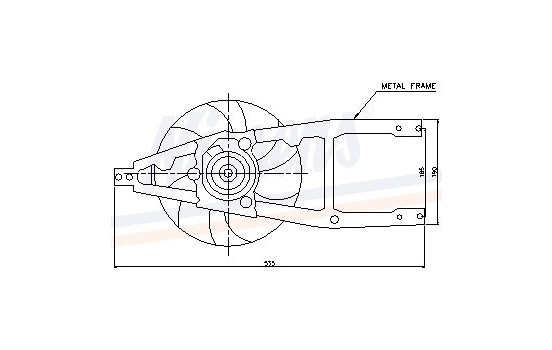 Fan, radiator 85134 Nissens, Image 6