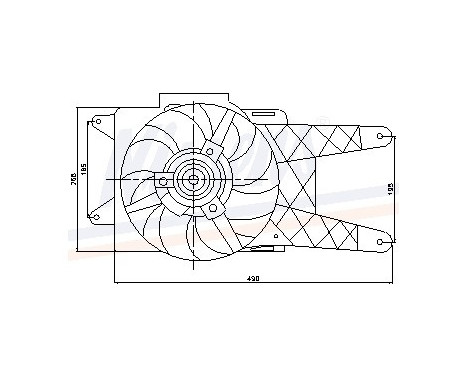 Fan, radiator 85138 Nissens, Image 6