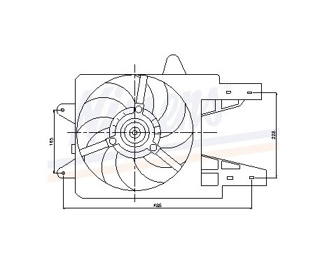 Fan, radiator 85140 Nissens, Image 6