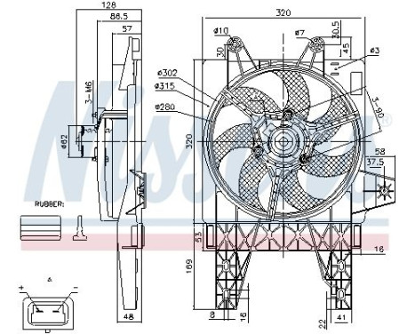 Fan, radiator 85140 Nissens, Image 7