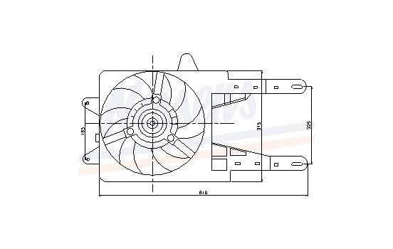 Fan, radiator 85141 Nissens, Image 6