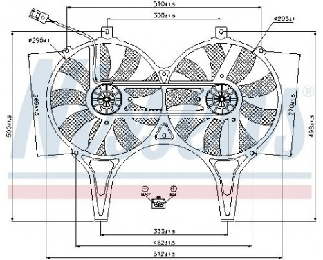 Fan, radiator 85149 Nissens, Image 7