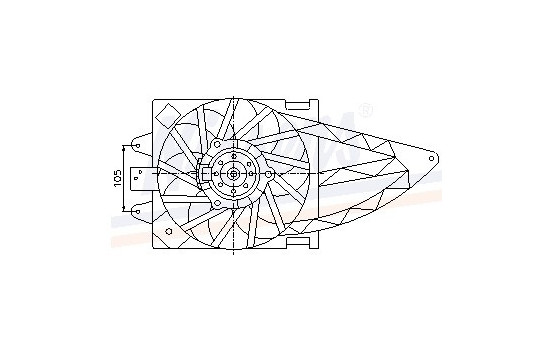 Fan, radiator 85150 Nissens, Image 6