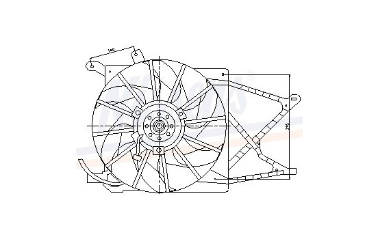 Fan, radiator 85154 Nissens, Image 6