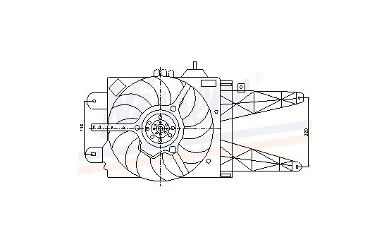 Fan, radiator 85158 Nissens, Image 6
