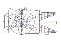 Fan, radiator 85160 Nissens