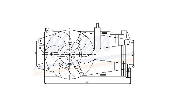 Fan, radiator 85163 Nissens, Image 6
