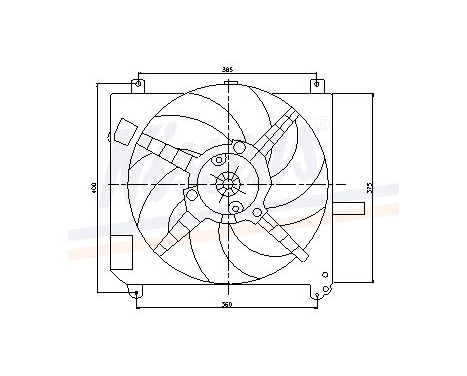 Fan, radiator 85167 Nissens, Image 6