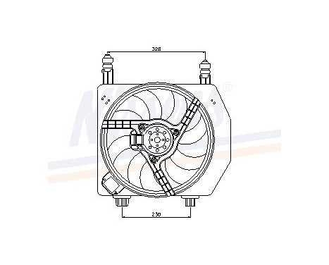 Fan, radiator 85172 Nissens, Image 6