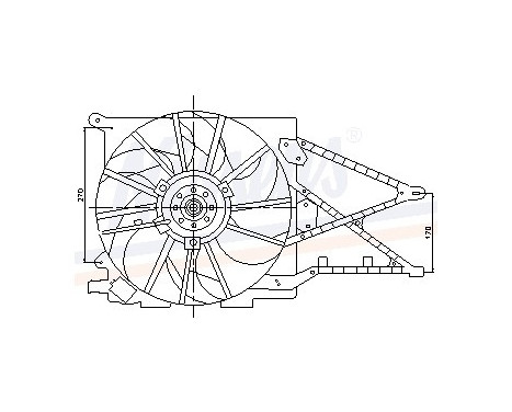 Fan, radiator 85176 Nissens, Image 6