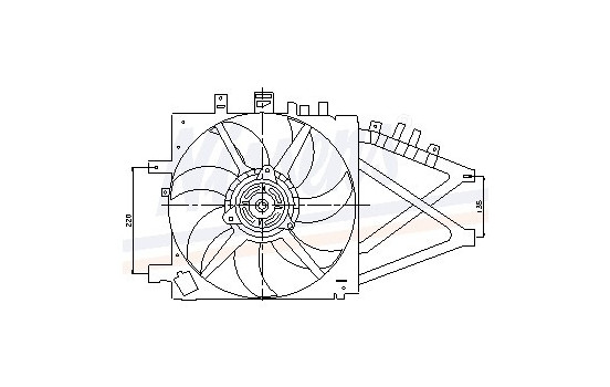 Fan, radiator 85190 Nissens, Image 6