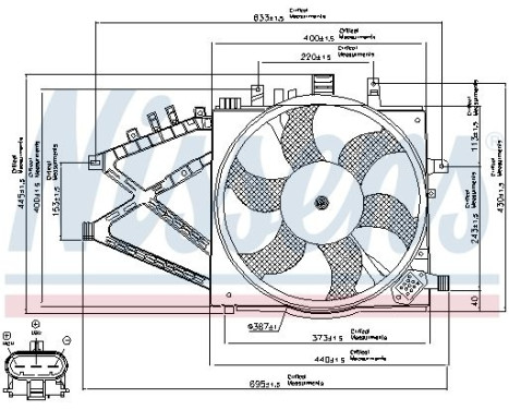 Fan, radiator 85190 Nissens, Image 7