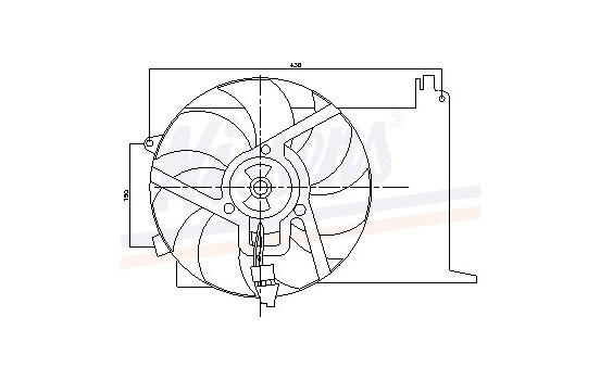Fan, radiator 85193 Nissens