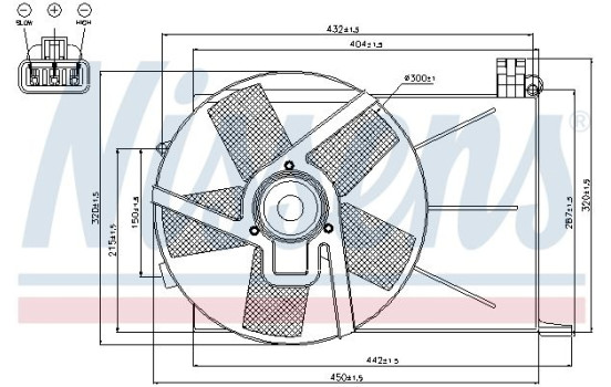 Fan, radiator 85193 Nissens, Image 2