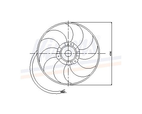 Fan, radiator 85194 Nissens, Image 6