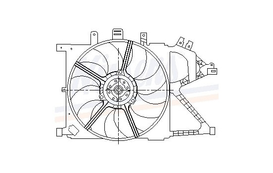 Fan, radiator 85195 Nissens, Image 6