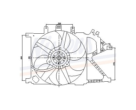 Fan, radiator 85196 Nissens, Image 6