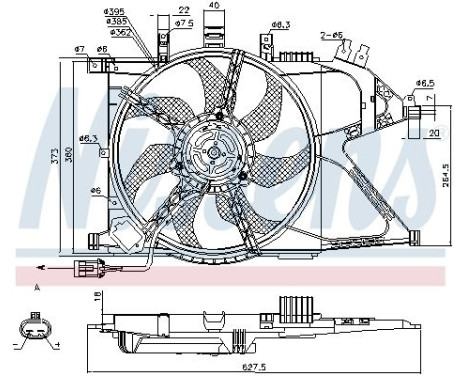 Fan, radiator 85196 Nissens, Image 7