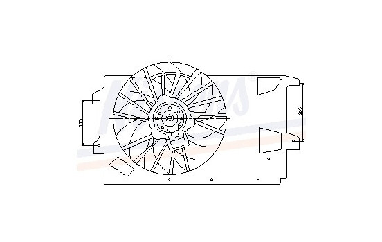 Fan, radiator 85199 Nissens, Image 6