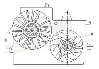 Fan, radiator 85201 Nissens