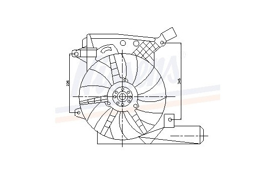 Fan, radiator 85203 Nissens