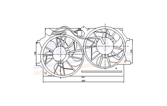 Fan, radiator 85215 Nissens, Image 7