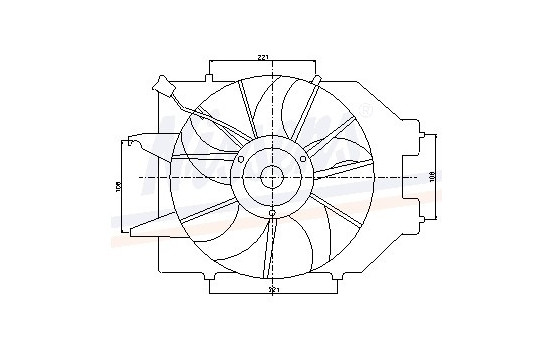 Fan, radiator 85217 Nissens, Image 6