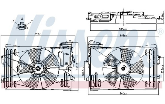 Fan, radiator 85232 Nissens, Image 7