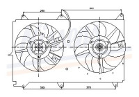 Fan, radiator 85237 Nissens