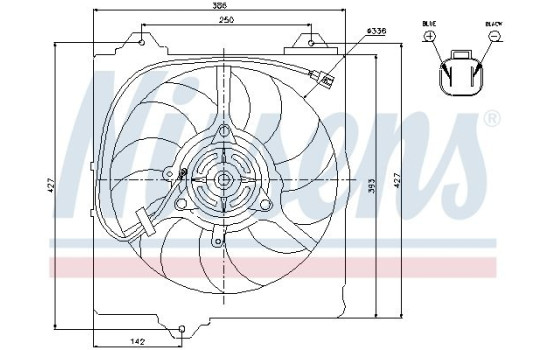 Fan, radiator 85242 Nissens, Image 7