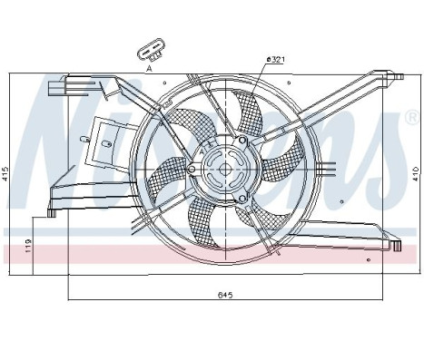 Fan, radiator 85243 Nissens, Image 7