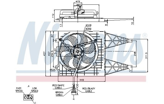 Fan, radiator 85249 Nissens, Image 7