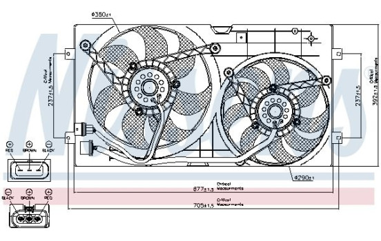 Fan, radiator 85250 Nissens, Image 8