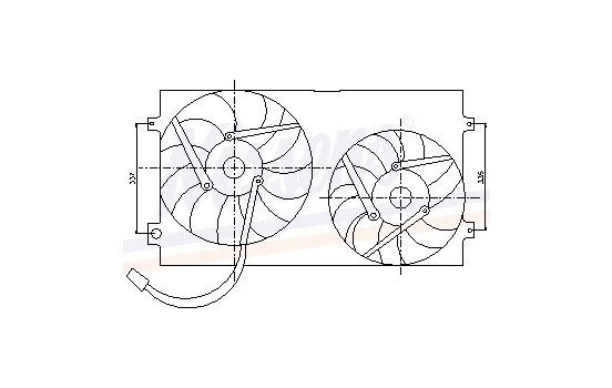Fan, radiator 85250 Nissens, Image 7
