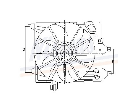 Fan, radiator 85252 Nissens, Image 6