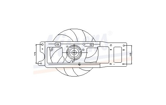 Fan, radiator 85253 Nissens, Image 5
