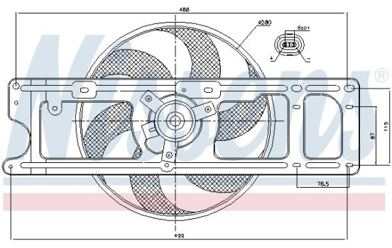 Fan, radiator 85253 Nissens, Image 6