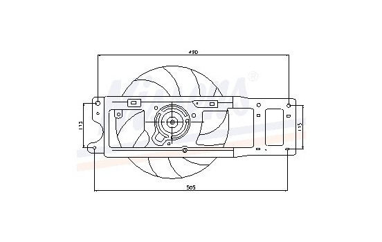 Fan, radiator 85254 Nissens, Image 6