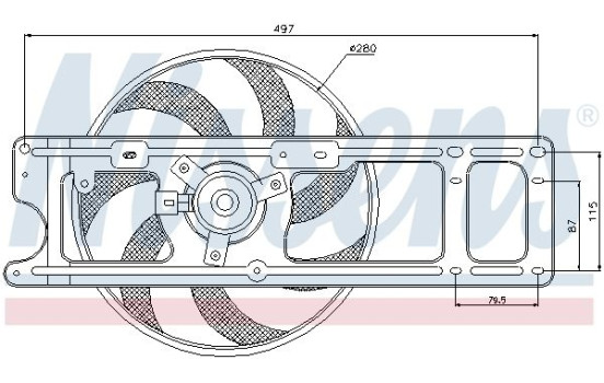 Fan, radiator 85254 Nissens, Image 7