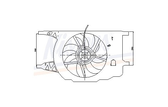 Fan, radiator 85257 Nissens, Image 6