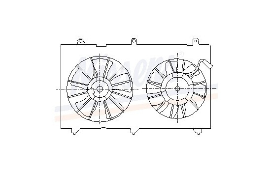 Fan, radiator 85269 Nissens